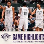 Dallas Mavericks vs. New York Knicks | Game Highlights | November 27, 2024