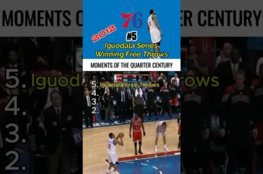 Top 5️⃣ GREATEST 76ers 🔔 Moments of the Quarter Century #nba #nbahistory #shorts