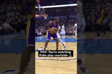 Watching Kobe Bryant courtside: poetry in motion