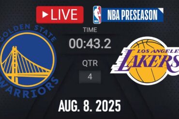 NBA LIVE! Los Angeles Lakers vs Golden State Warriors LIVE | NBA PRESEASON | August 8, 2025 | 2K25