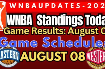 WNBA STANDINGS TODAY| August 07,2025 |NBA SCHEDULES #wnbaupdates #wnba2025 #schedule #wnba #standing