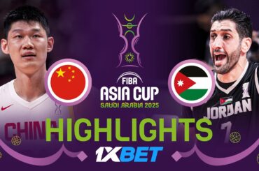 China 🇨🇳 vs Jordan 🇯🇴 | 1XBET Highlights | FIBA Asia Cup 2025