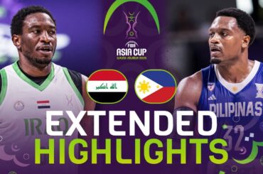 Iraq 🇮🇶 vs Philippines 🇵🇭 | Extended Highlights | FIBA Asia Cup 2025
