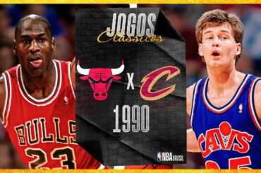 🔴NBA: Chicago Bulls x Cleveland Cavaliers (1990) | JOGOS CLÁSSICOS