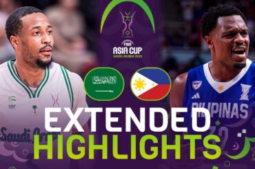 Saudi Arabia 🇸🇦 vs Philippines 🇵🇭 | Extended Highlights | FIBA Asia Cup 2025