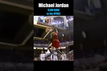Michael Jordan's Ferocious Slam Dunk on the Spurs! #goat  #nba #basketballplayer