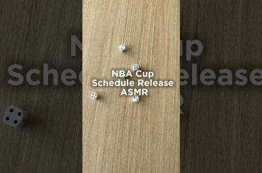 NBA Cup Schedule Release ASMR🤫