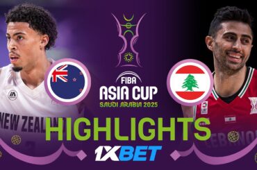 New Zealand 🇳🇿 vs Lebanon 🇱🇧 | 1XBET Highlights | FIBA Asia Cup 2025