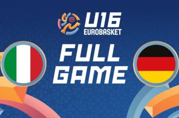 Group Phase | Italy v Germany | Full Basketball Game | FIBA U16 Women's EuroBasket 2025