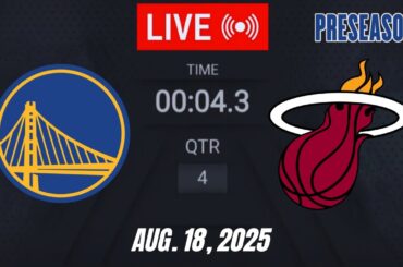 NBA LIVE! Golden State Warriors vs Miami Heat | August 18, 2025 | Warriors vs Heat | 2K