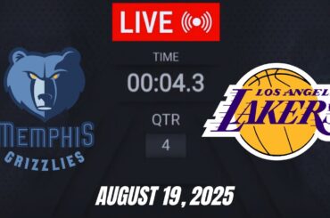 NBA LIVE! Los Angeles Lakers vs Memphis Grizzlies I August 19, 2025 Full Gameplay 2K26 Preseason