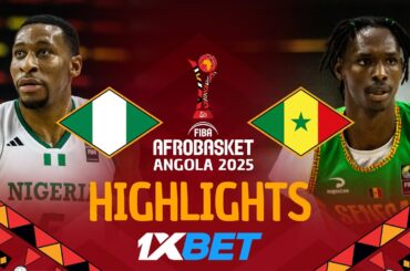 Nigeria 🇳🇬 vs Senegal 🇸🇳 | 1XBET Highlights | #AfroBasket 2025