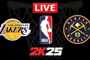 NBA Live! Los Angels Lakers vs Denver Nuggets (OT) | Jokic vs Lebron | nuggets vs lakers | NBA 2K25