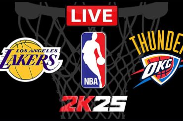 NBA Live! Los Angeles Lakers vs Oklahoma Thunder | Luka vs Shai | Thunder vs Lakers | NBA 2K25