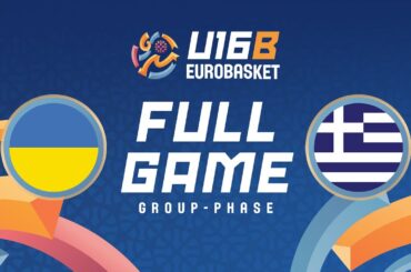 Group Phase | Ukraine v Greece | Full Basketball Game | FIBA U16 Women's EuroBasket 2025 - Div. B