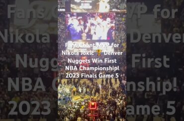 Nuggets Fans Going Insane After First NBA Championship! 🏆😱 #denvernuggets  #nbafinals #nbahistory