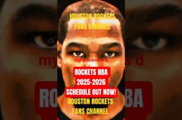 NBA OPENING NIGHT! HOUSTON ROCKETS NBA 2026 SCHEDULE OUT NOW! #shorts #nba