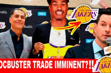 TRADE ALERT HUGE REPORT!  BIG RUMORS LAKERS UPDATE TODAY !! LOS ANGELES LAKERS NEWS