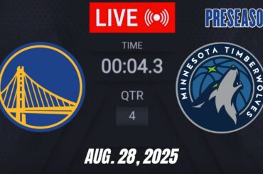 NBA LIVE! Minnesota Timberwolves vs Golden State Warriors August 28, 2025 Gameplay 2K26 Preseason