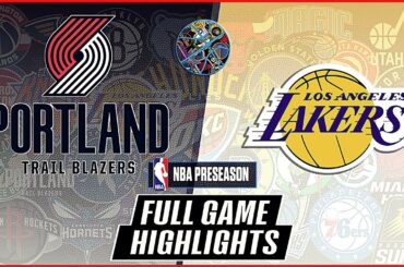 TRAIL BLAZERS  vs  LAKERS  | NBA Full Game Highlights | lakers vs trail blazers | PRESEASON NBA 2K