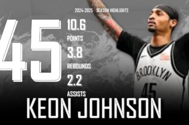 Keon Johnson || 2024-2025 Brooklyn Nets Highlights
