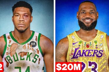 $2 VS $20,000,000 Jerseys NBA Players Wore