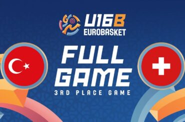 3rd Place | Türkiye v Switzerland | Full Basketball Game | FIBA U16 Women's EuroBasket 2025 Div B