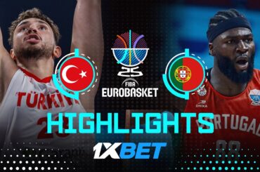 Türkiye 🇹🇷 vs Portugal 🇵🇹 | 1XBET Highlights | FIBA EuroBasket 2025