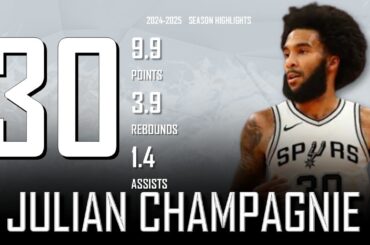 Julian Champagnie || 2024-2025 San Antonio Spurs Highlights
