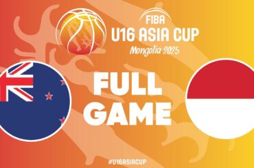Group Phase | New Zealand v Indonesia | Full Basketball Game | FIBA U16 Asia Cup 2025