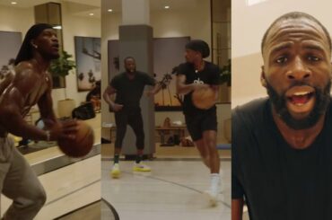 Jimmy Butler and Draymond Green working out together and Draymond says Warriors will win chip