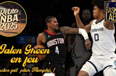 JALEN GREEN en feu, Houston fait plier MEMPHIS ! Retro NBA 2025 #25