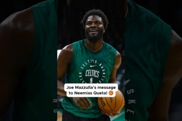 Joe Mazzulla's advice to Neemias Queta | Bobby Manning Exclusive #shorts