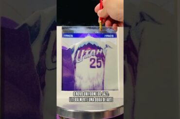 O novo uniforme do Jazz é uma obra de arte! ⏳🎨🏔️ #NBA #shorts