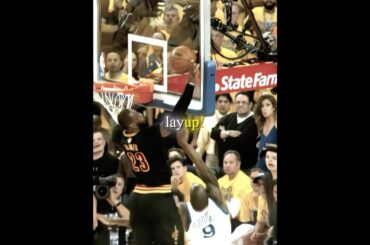 LeBron on his Most ICONIC Block 😳🏀