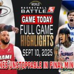 GILAS PILIPINAS vs MIAMI HEAT GAME TODAY September 10, 2025 - Philippines Cannot be Stopped! 2k