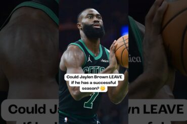 Could Jaylen Brown LEAVE if he has a successful season? | Garden Report #shorts