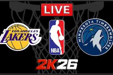 NBA Live! Los Angels Lakers vs Minnesota Timberwolves | Edwards vs Luka | Wolves vs lakers| NBA 2K25