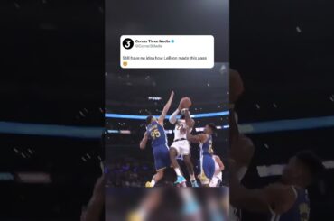 How did LeBron MAKE this pass? 🤯
