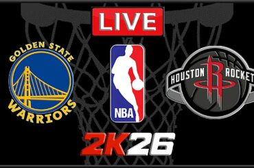NBA Live! Golden State Warriors vs Houston Rockets | rockets vs warriors | GS vs HOU | NBA 2K26