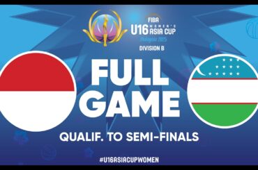 Indonesia v Uzbekistan | Full Basketball Game | FIBA U16 Women's Asia Cup 2025 - Division B