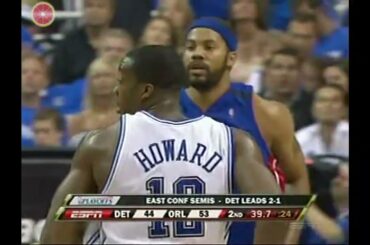 Throwback NBA Playoffs ECSF 2008.5.10 Detroit Pistons at Orlando Magic G4 FHD