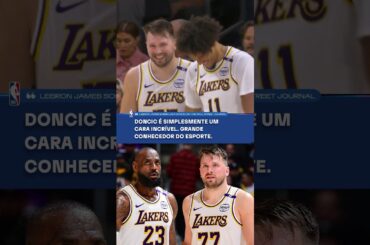 LeBron James ama o Luka Doncic! 🔥 #NBA #Shorts