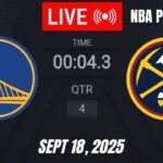 NBA LIVE! Golden State Warriors vs Denver Nuggets | September 18, 2025| NBA Pre Season | NBA 2K26