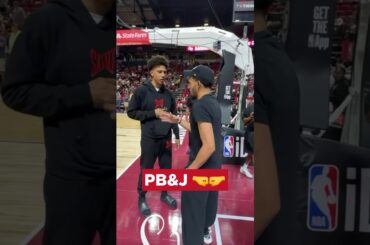 Trae & Jalen caught up at Summer League #atlantahawks #traeyoung #jalenjohnson #nba