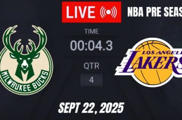 NBA LIVE! Los Angeles Lakers vs Milwaukee Bucks | September 22, 2025 | Bucks vs Lakers 2K26 Live