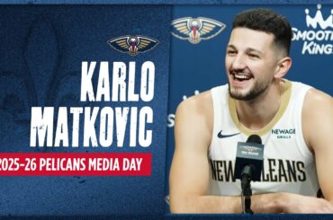 Karlo Matković Interview from 2025 Pelicans Media Day | New Orleans Pelicans