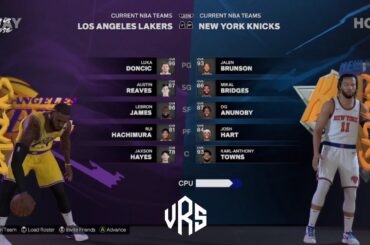 Los Angeles Lakers Vrs New York Knicks