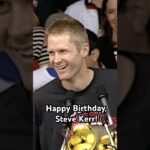To celebrate Steve Kerr’s 60th birthday, take a look at his championship parade speech in 1997!