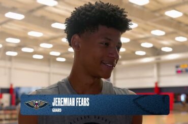 Jeremiah Fears on Pelicans rookies, learning from vets | Pelicans Training Camp 2025